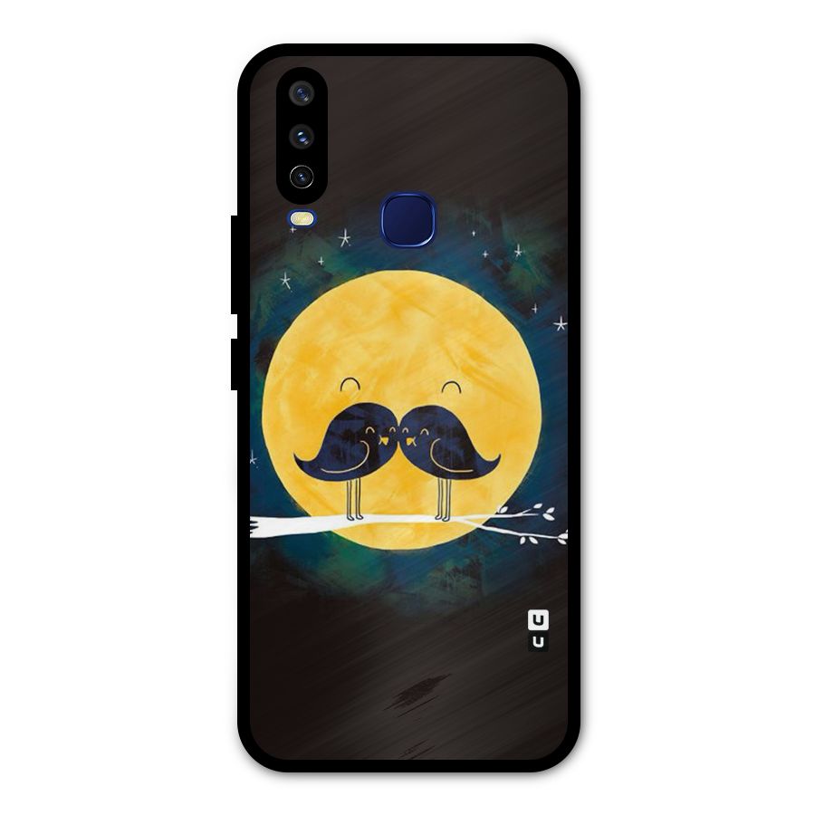 Bird Moustache Metal Back Case for Vivo Y15