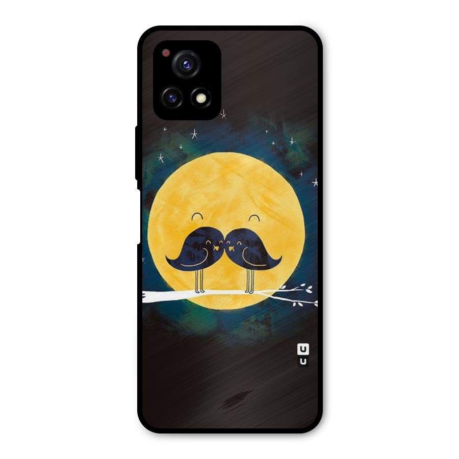 Bird Moustache Metal Back Case for Vivo Y72 5G
