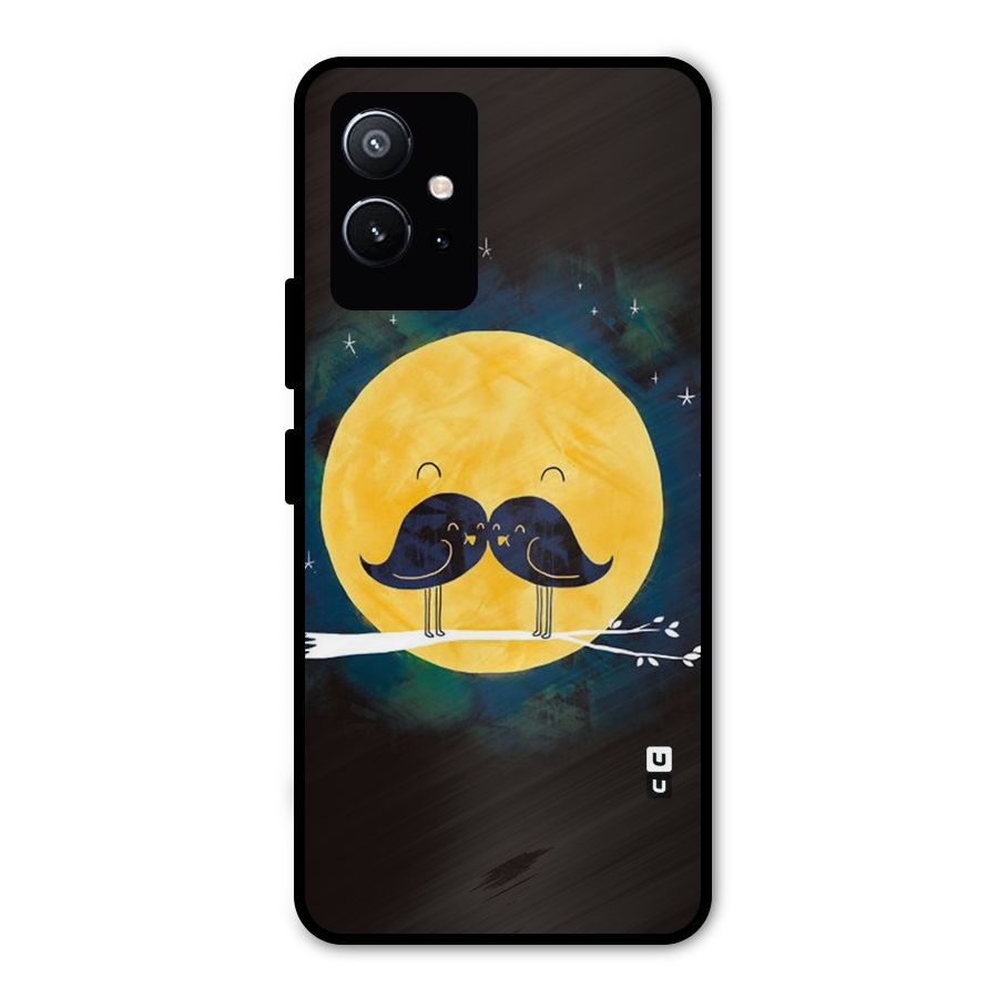 Bird Moustache Metal Back Case for Vivo Y75 5G