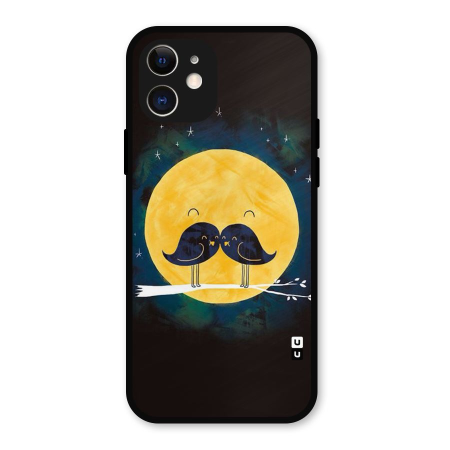 Bird Moustache Metal Back Case for iPhone 12