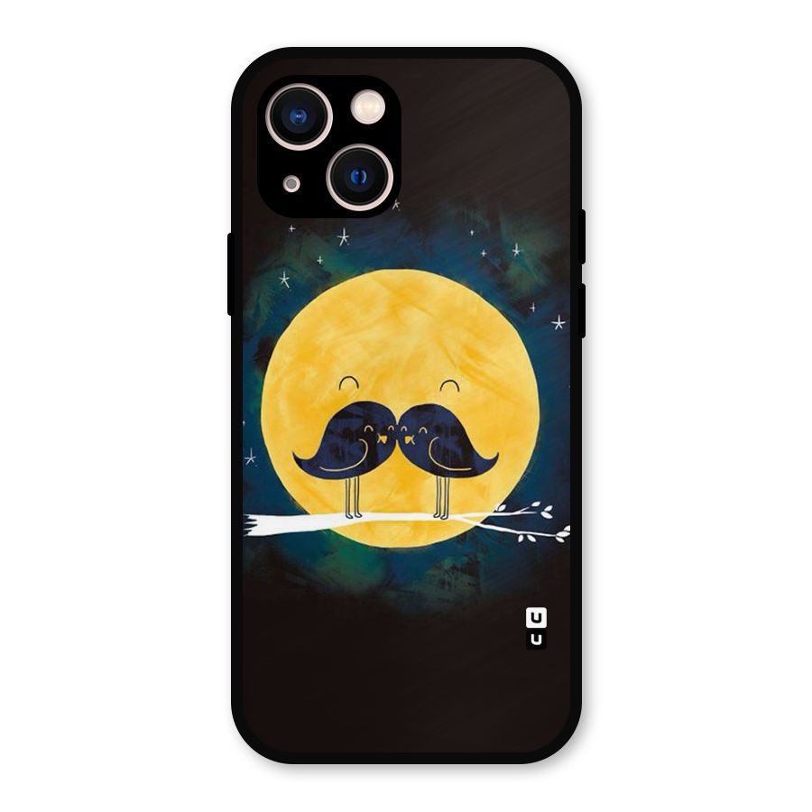 Bird Moustache Metal Back Case for iPhone 13