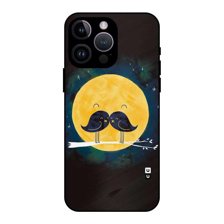 Bird Moustache Metal Back Case for iPhone 14 Pro Max
