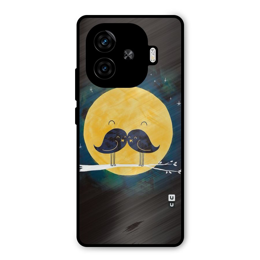 Bird Moustache Metal Back Case for iQOO Z9 Turbo