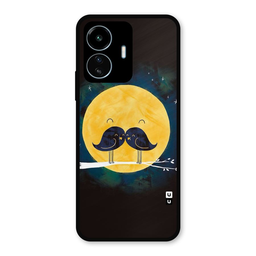 Bird Moustache Metal Back Case for vivo iQOO Z6 Lite 5G
