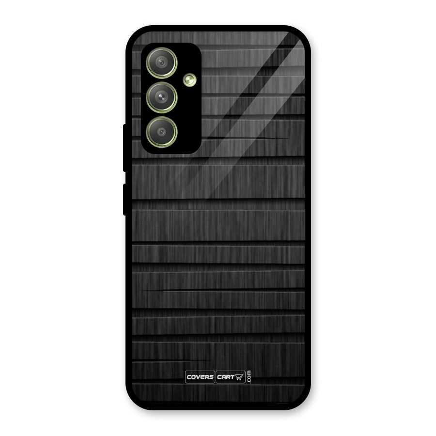 Black Abstract Glass Back Case for Galaxy A54