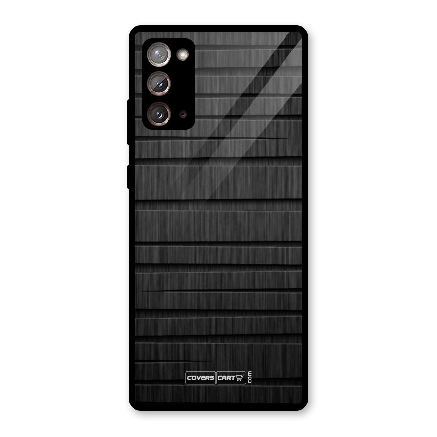 Black Abstract Glass Back Case for Galaxy Note 20