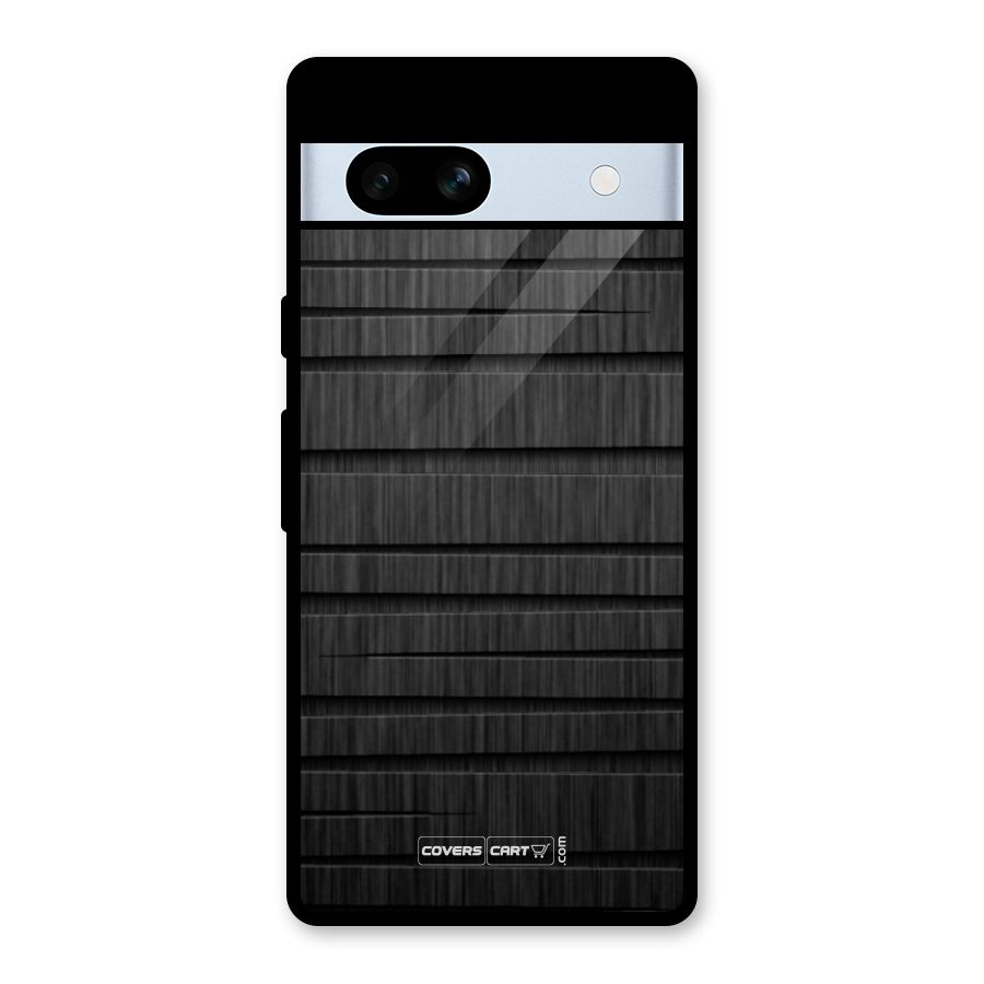 Black Abstract Glass Back Case for Google Pixel 7a