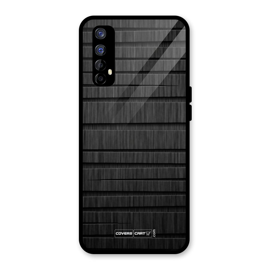 Black Abstract Glass Back Case for Realme Narzo 20 Pro