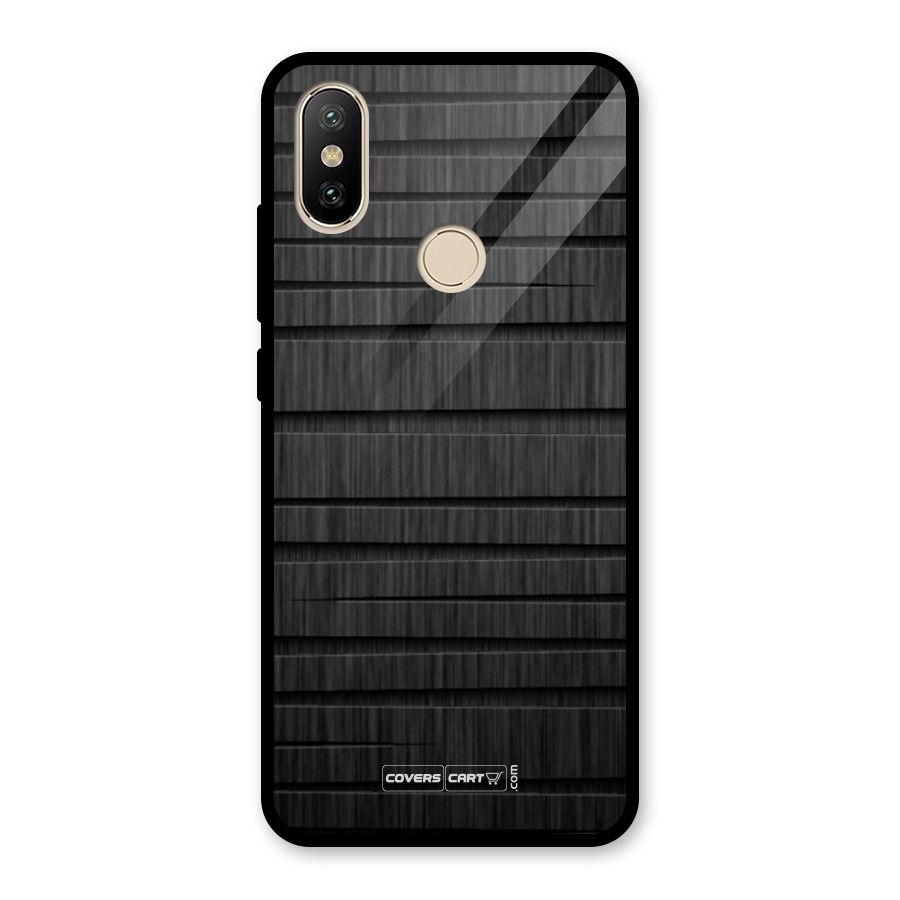 Black Abstract Glass Back Case for Redmi A2