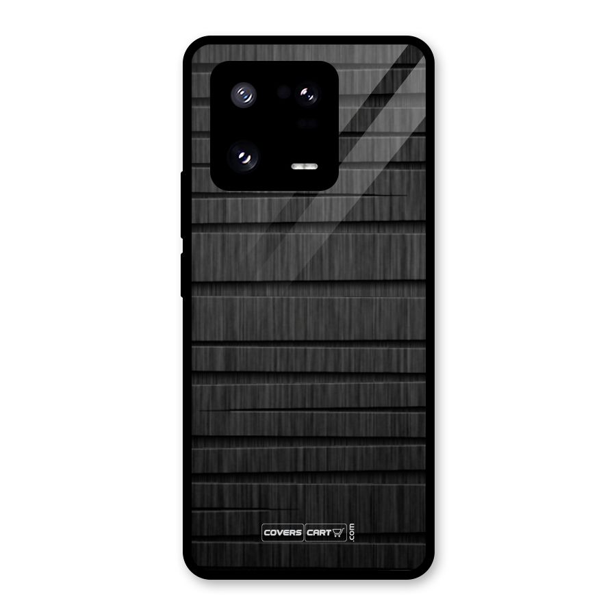 Black Abstract Glass Back Case for Xiaomi 13 Pro