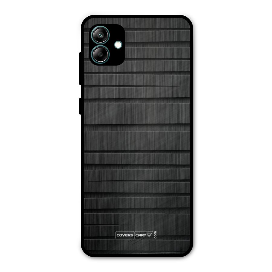 Black Abstract Metal Back Case for Galaxy A04