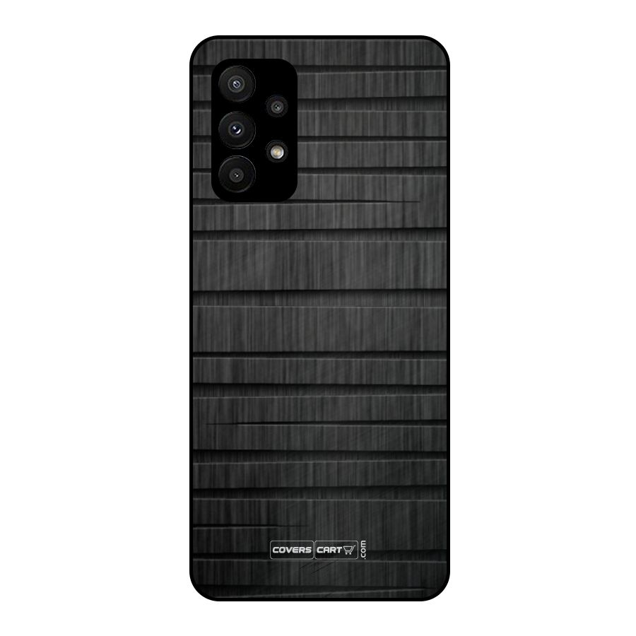 Black Abstract Metal Back Case for Galaxy A23