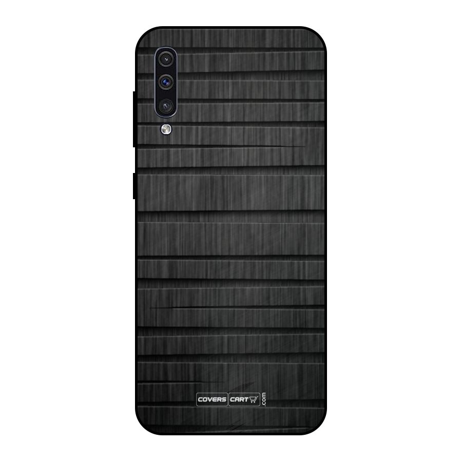 Black Abstract Metal Back Case for Galaxy A30s