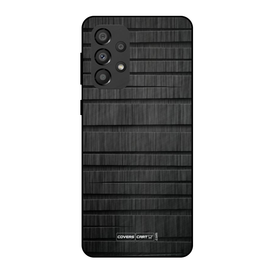 Black Abstract Metal Back Case for Galaxy A33 5G
