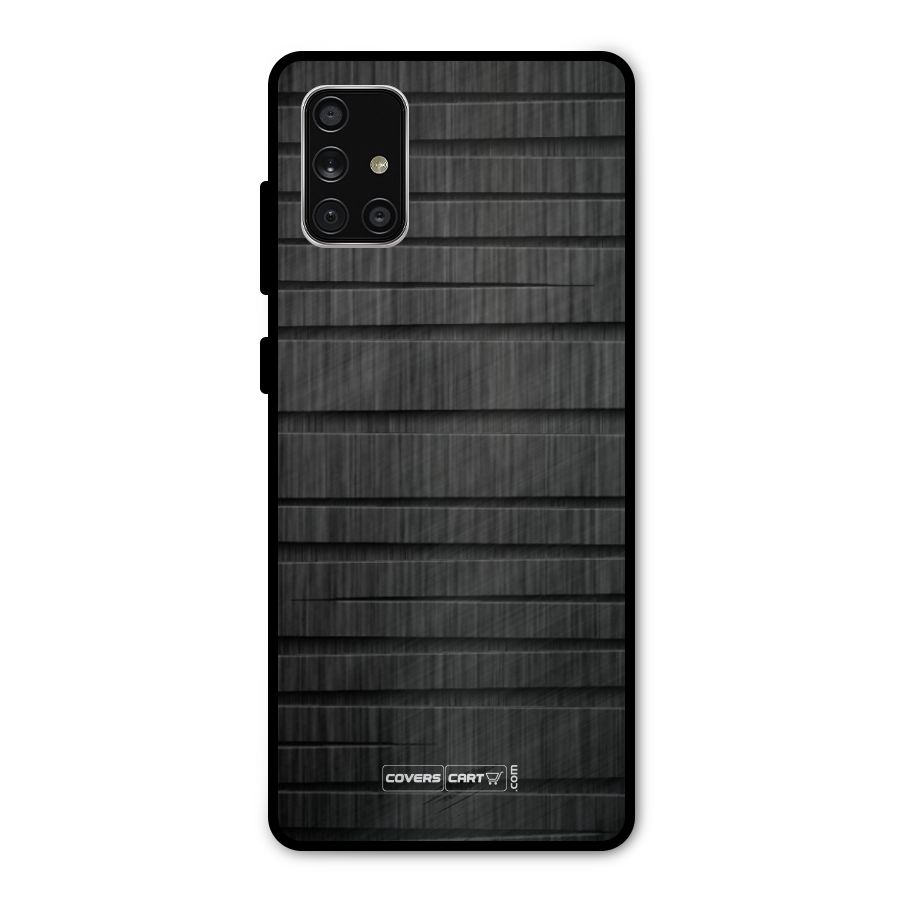 Black Abstract Metal Back Case for Galaxy A71