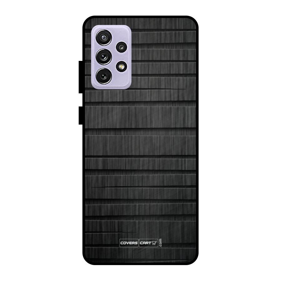 Black Abstract Metal Back Case for Galaxy A72