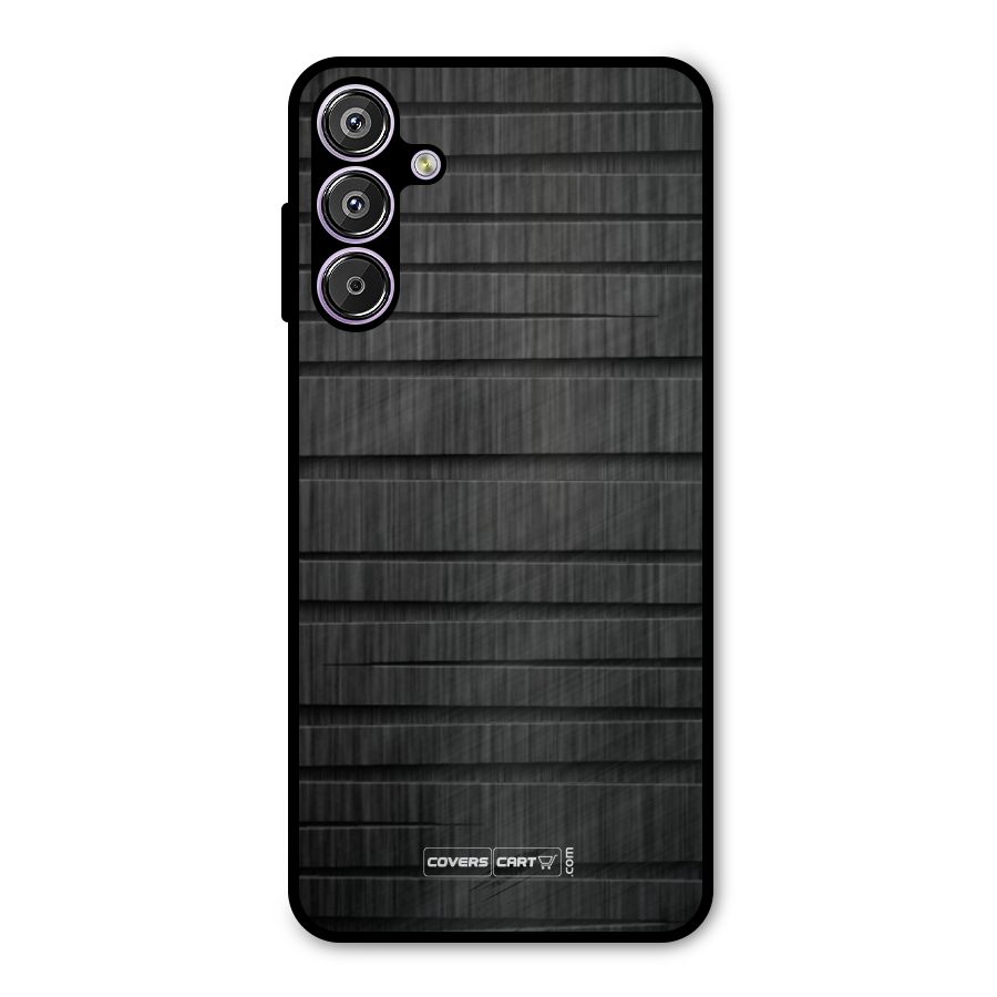Black Abstract Metal Back Case for Galaxy F15