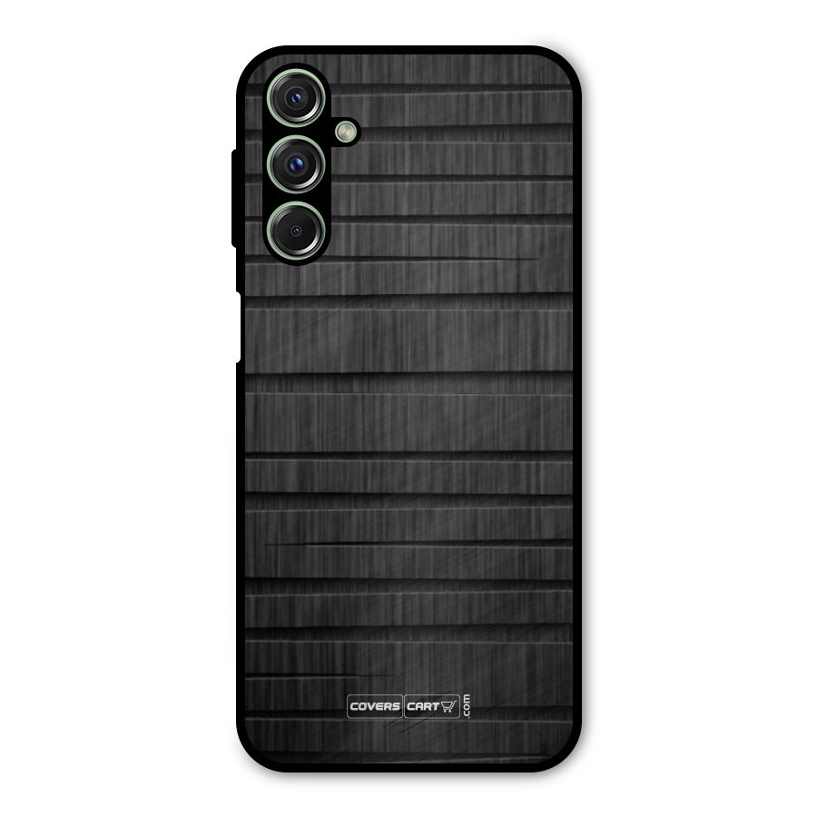 Black Abstract Metal Back Case for Galaxy F34