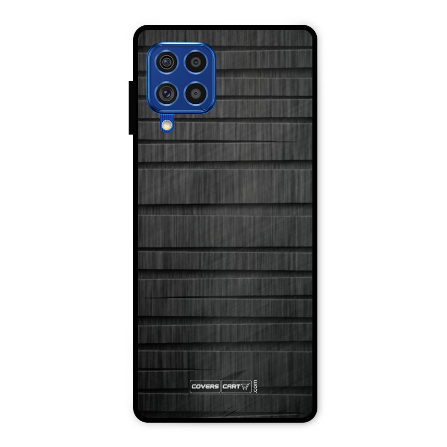 Black Abstract Metal Back Case for Galaxy F62
