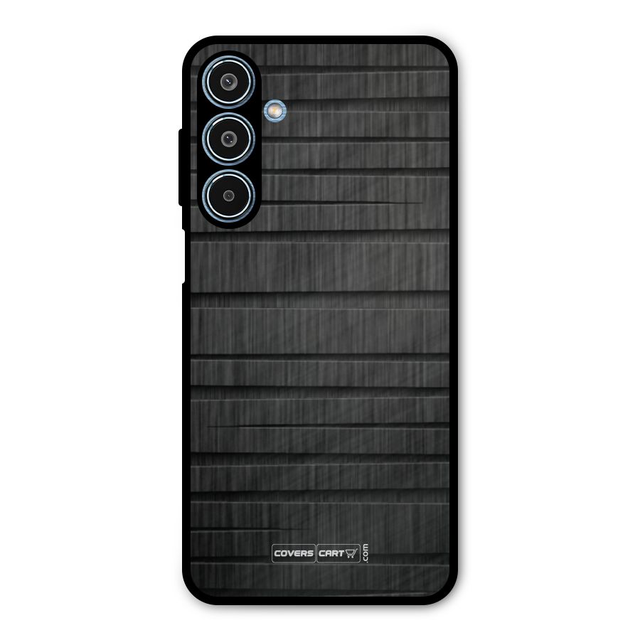 Black Abstract Metal Back Case for Galaxy M35