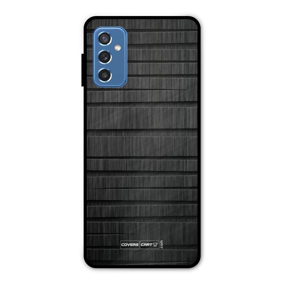 Black Abstract Metal Back Case for Galaxy M52 5G