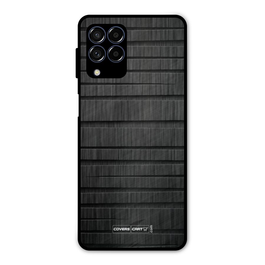Black Abstract Metal Back Case for Galaxy M53 5G