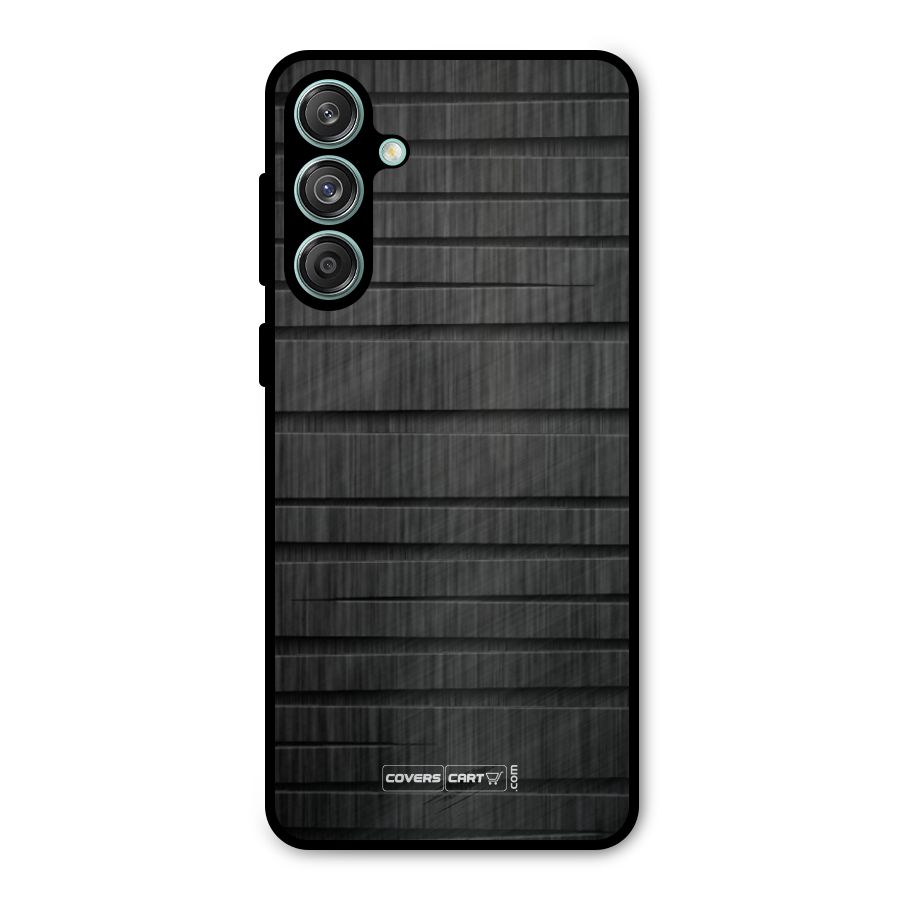 Black Abstract Metal Back Case for Galaxy M55 5G