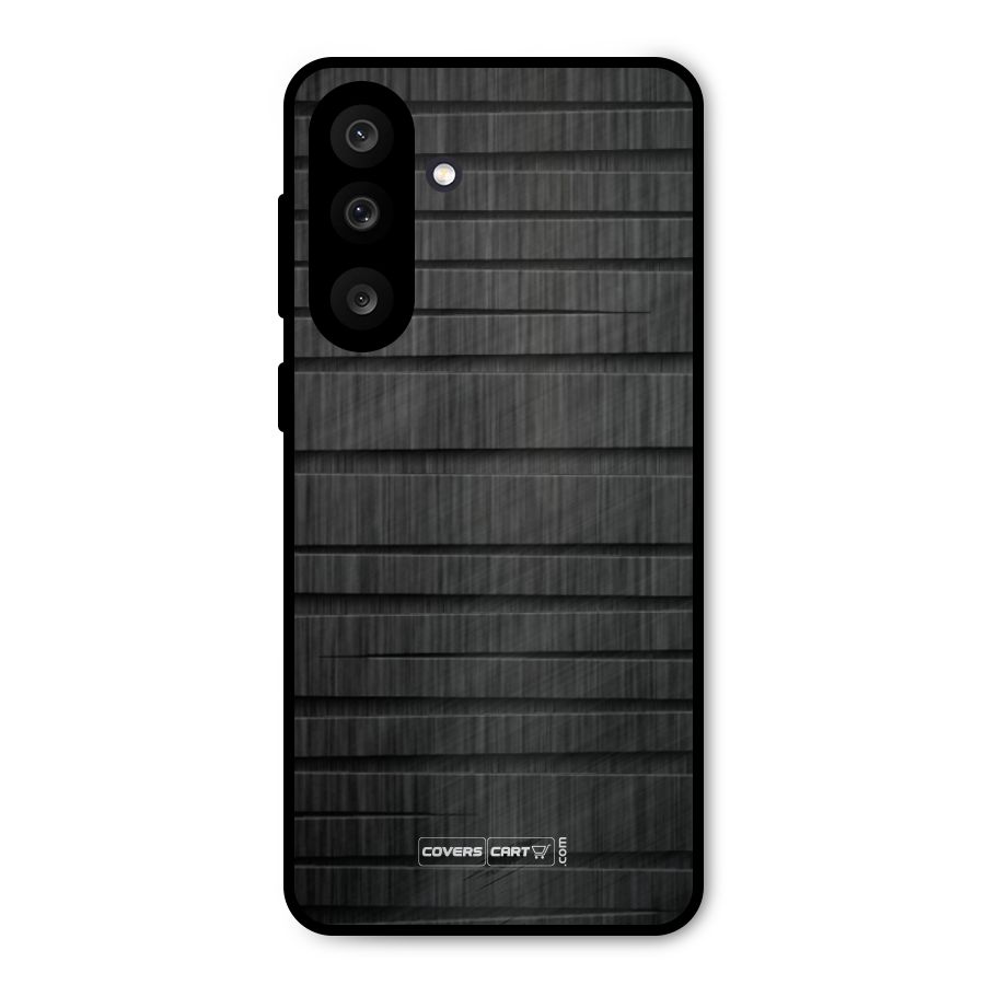 Black Abstract Metal Back Case for Galaxy M56