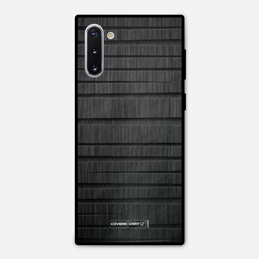 Black Abstract Metal Back Case for Galaxy Note 10
