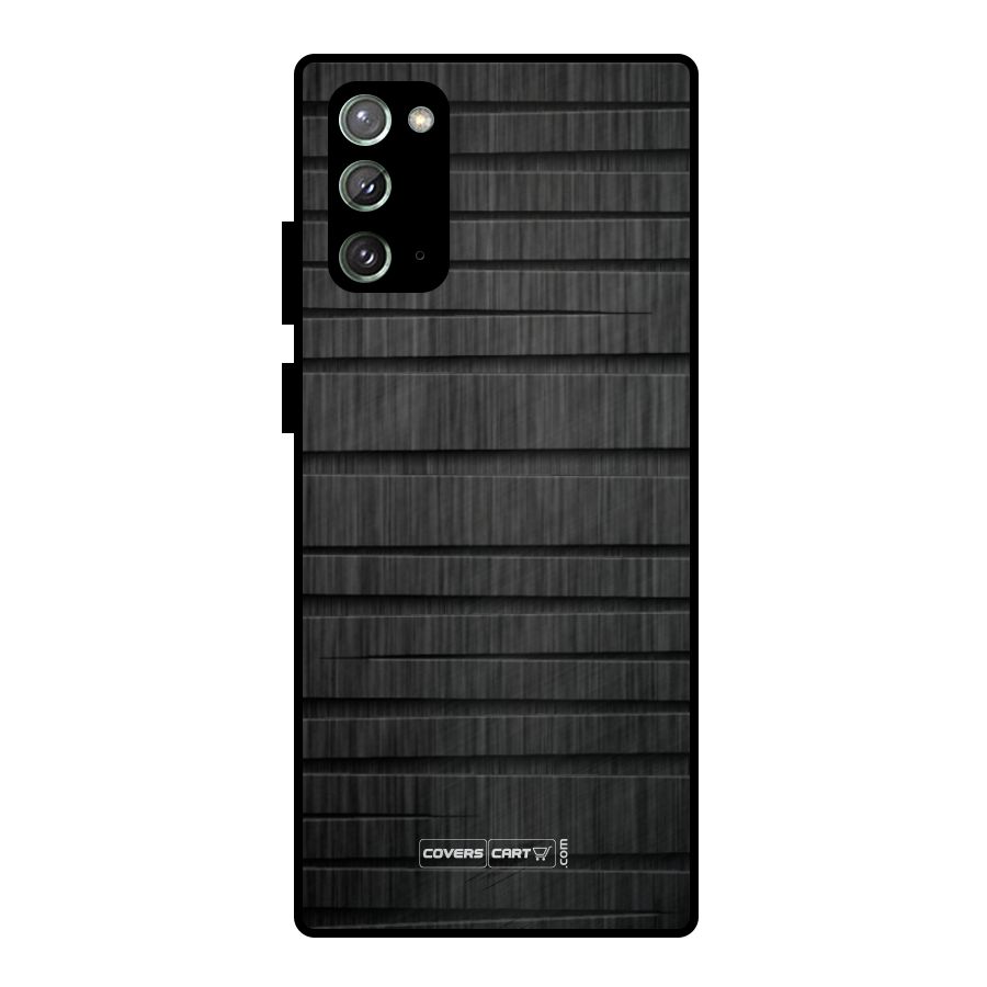 Black Abstract Metal Back Case for Galaxy Note 20