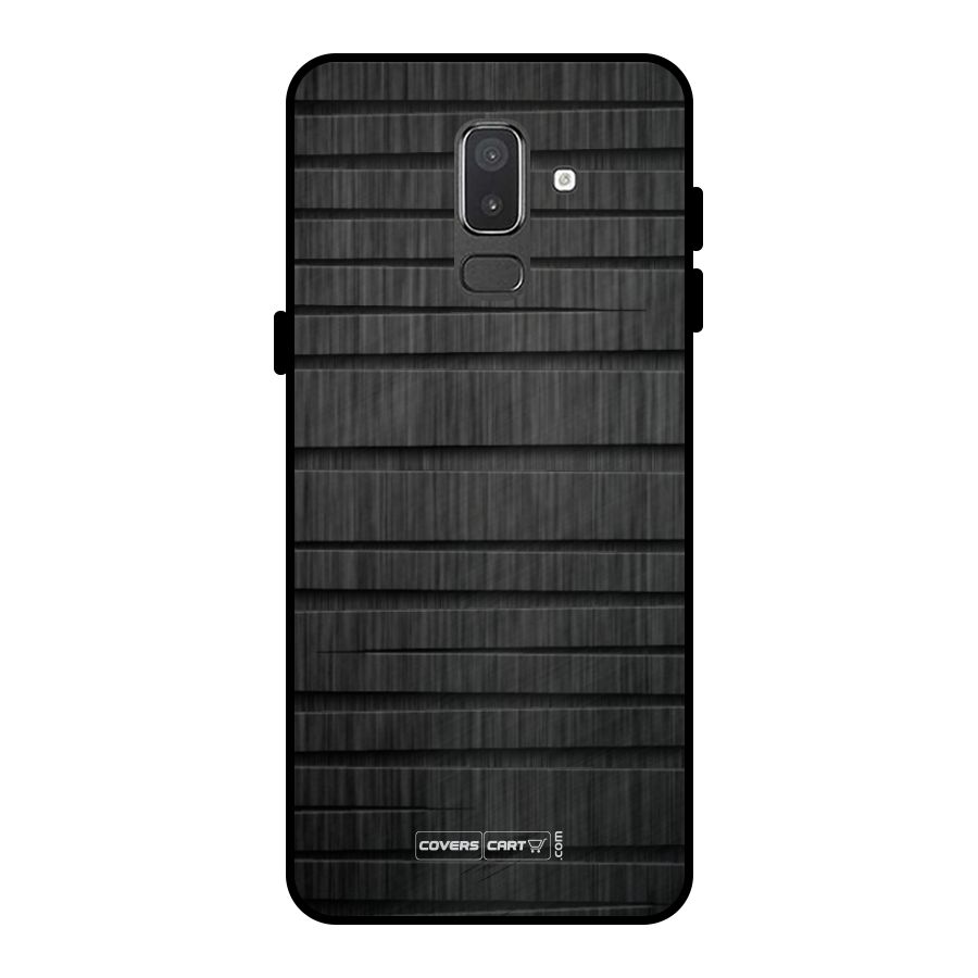 Black Abstract Metal Back Case for Galaxy On8 (2018)