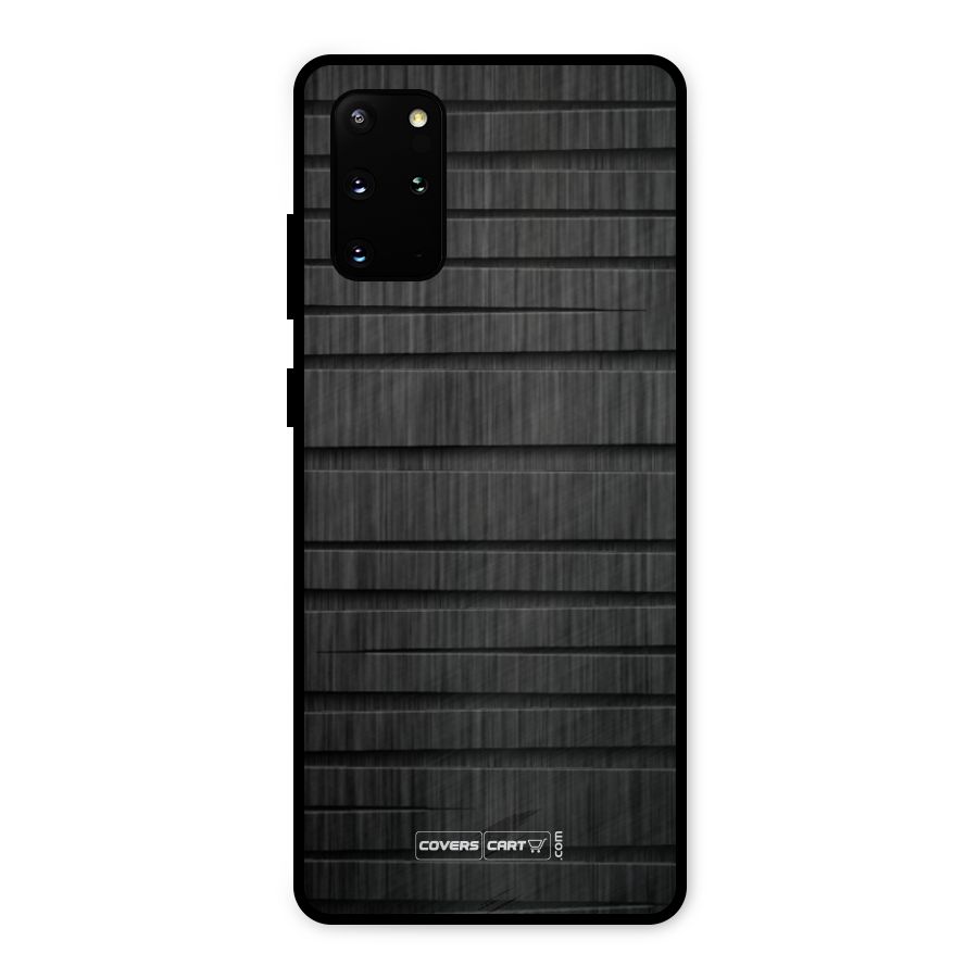 Black Abstract Metal Back Case for Galaxy S20 Plus