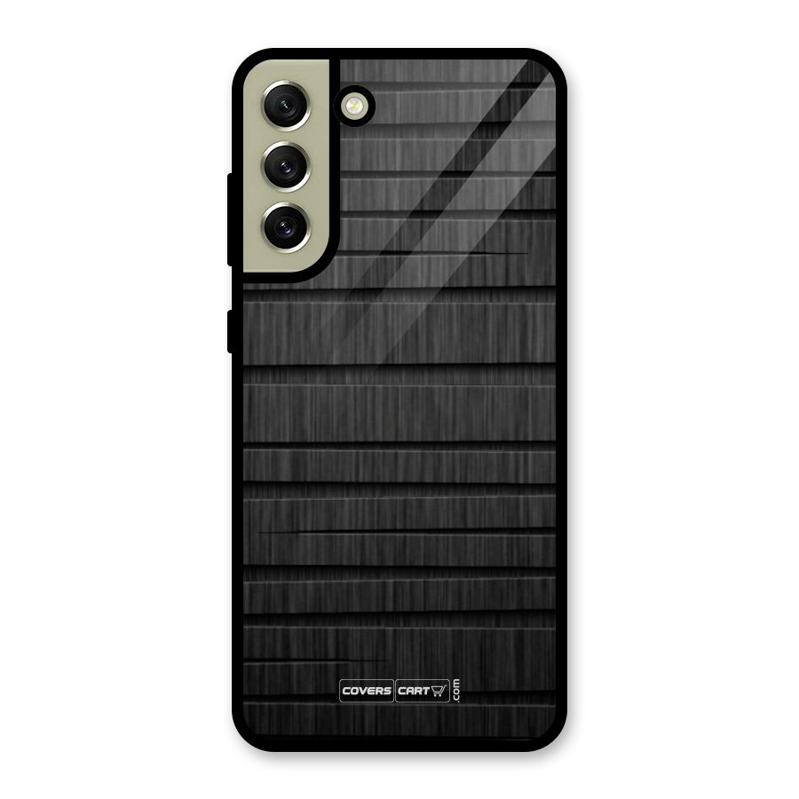 Black Abstract Metal Back Case for Galaxy S21 FE 5G (2023)