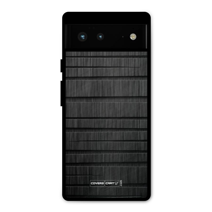 Black Abstract Metal Back Case for Google Pixel 6