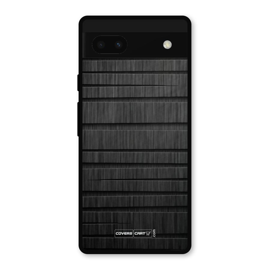 Black Abstract Metal Back Case for Google Pixel 6a