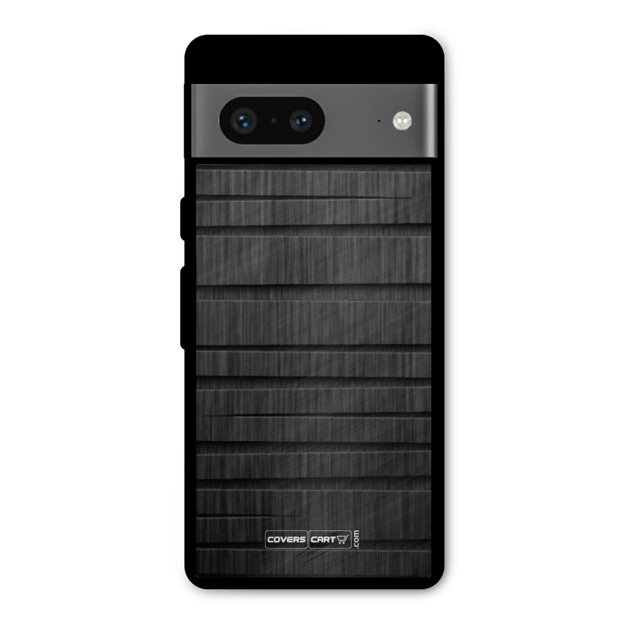 Black Abstract Metal Back Case for Google Pixel 7