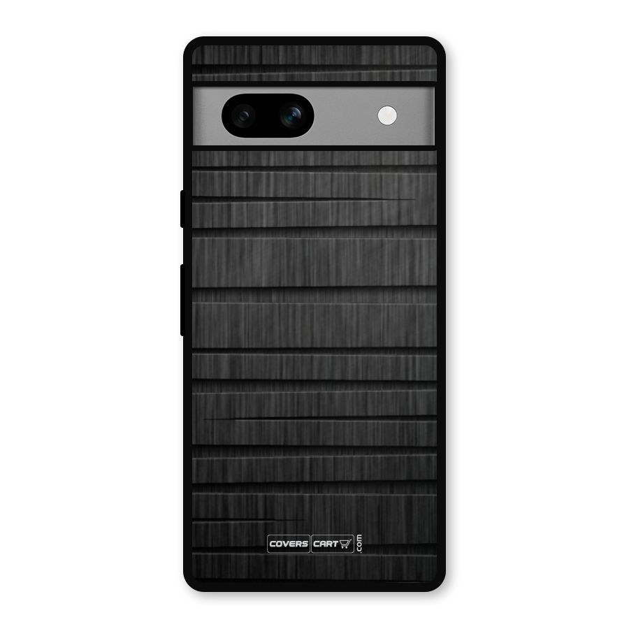 Black Abstract Metal Back Case for Google Pixel 7a