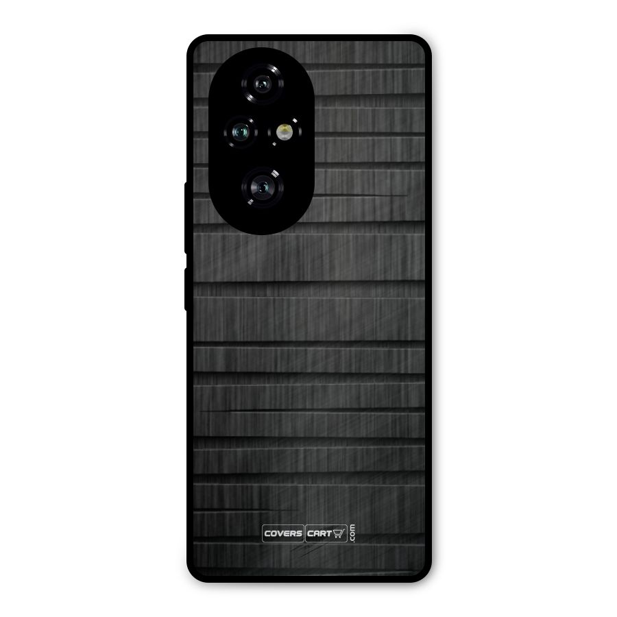 Black Abstract Metal Back Case for Honor 200 Pro