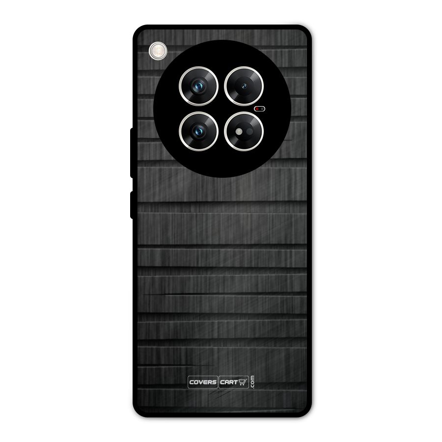 Black Abstract Metal Back Case for Infinix Zero 40 5G