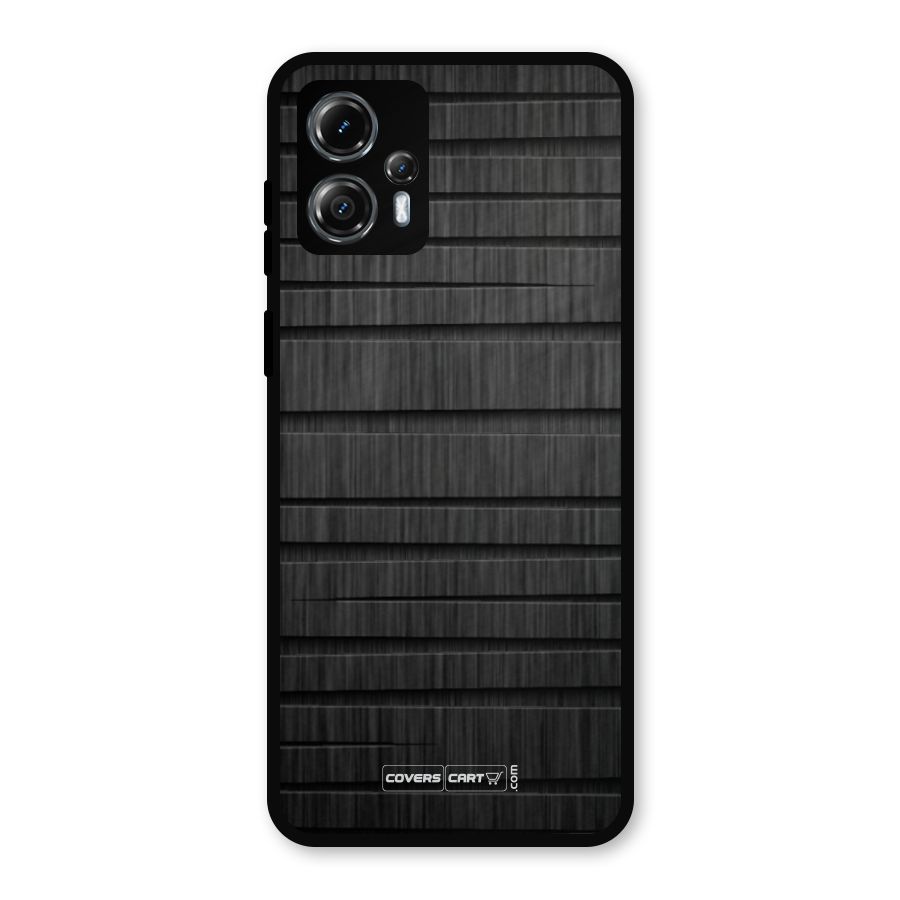 Black Abstract Metal Back Case for Moto G13