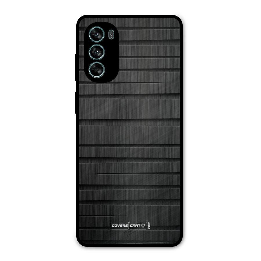 Black Abstract Metal Back Case for Moto G62