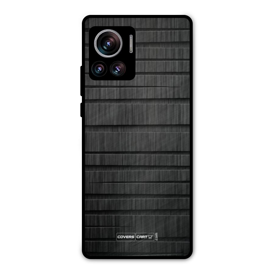 Black Abstract Metal Back Case for Motorola Edge 30 Ultra