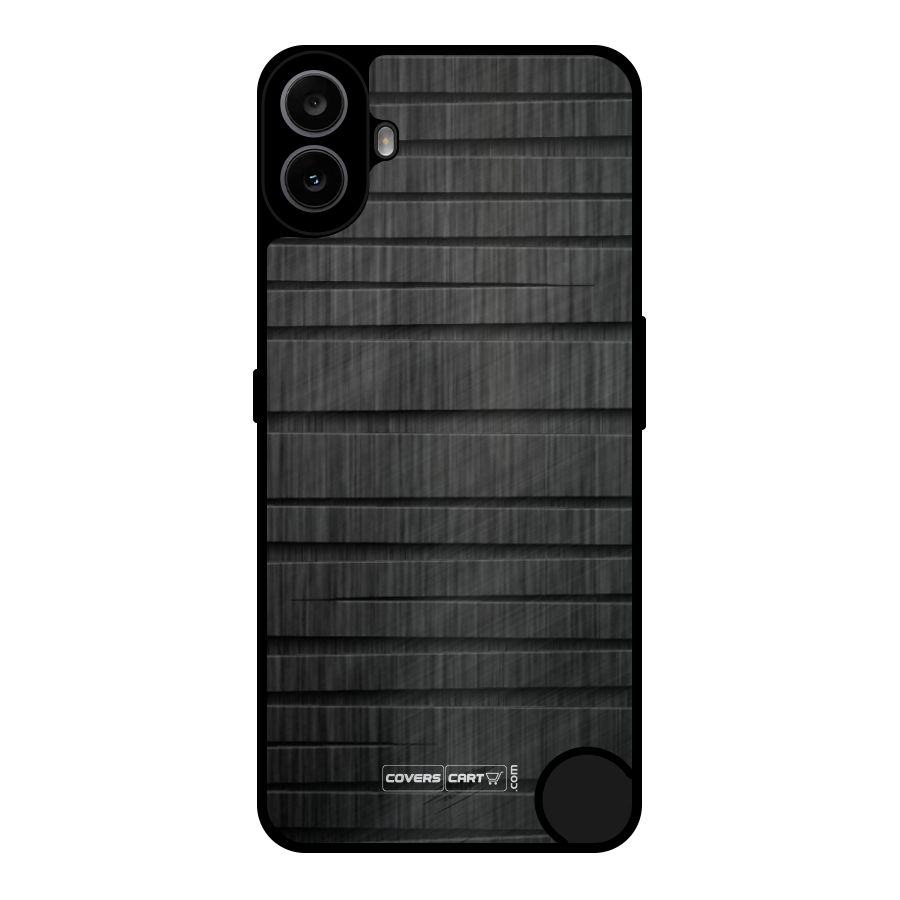 Black Abstract Metal Back Case for Nothing CMF Phone 1