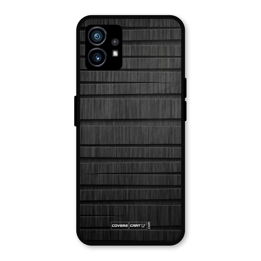 Black Abstract Metal Back Case for Nothing Phone 1