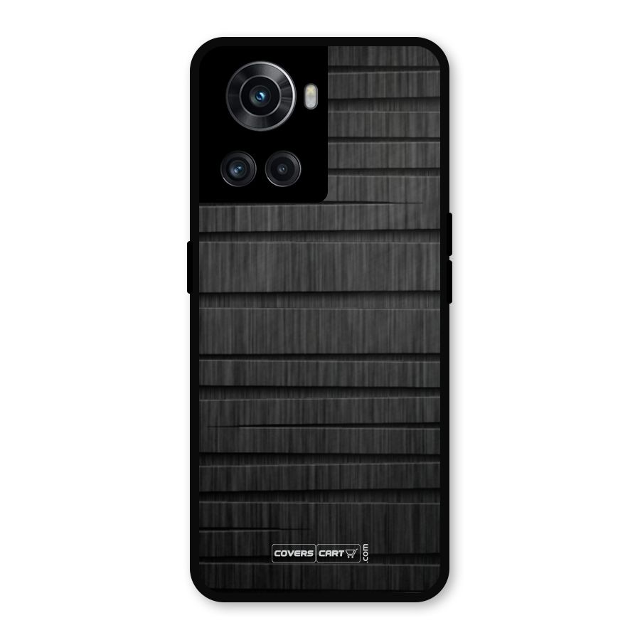 Black Abstract Metal Back Case for OnePlus 10R