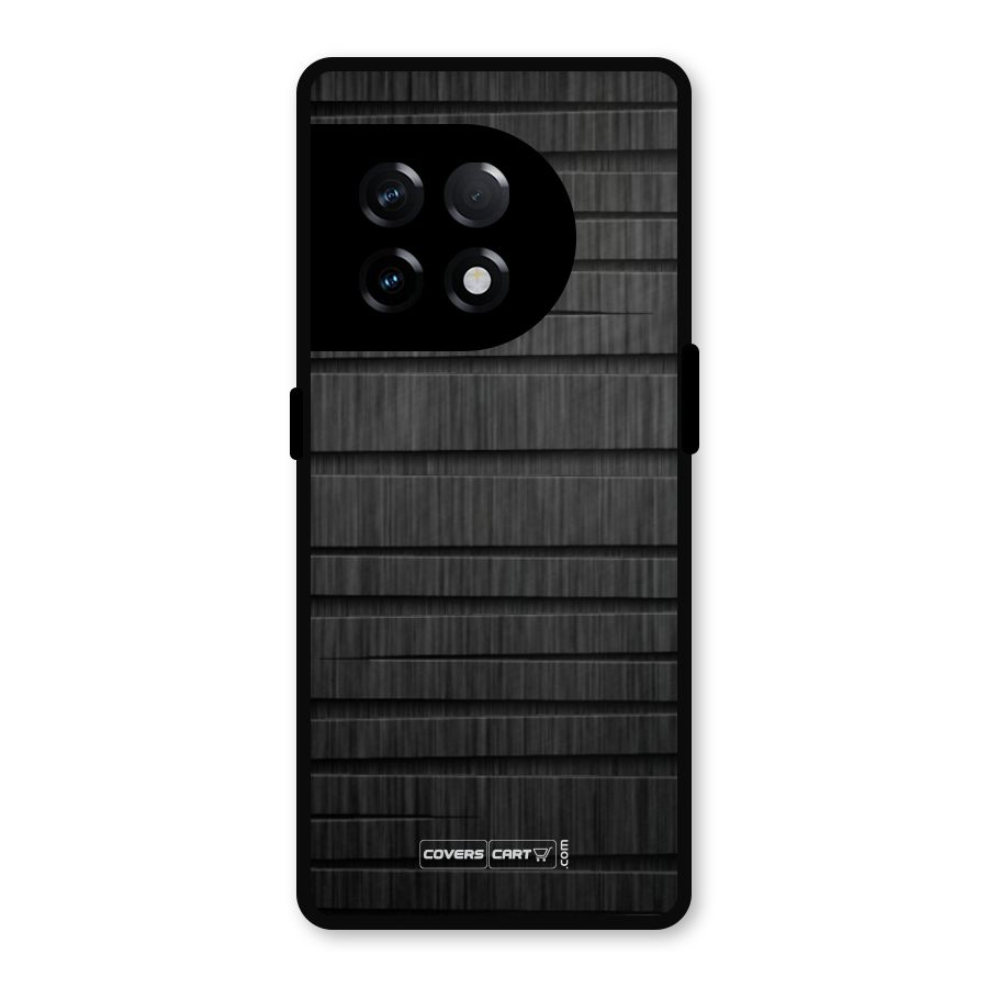 Black Abstract Metal Back Case for OnePlus 11R