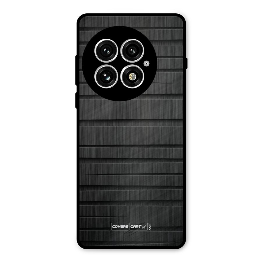 Black Abstract Metal Back Case for OnePlus 13