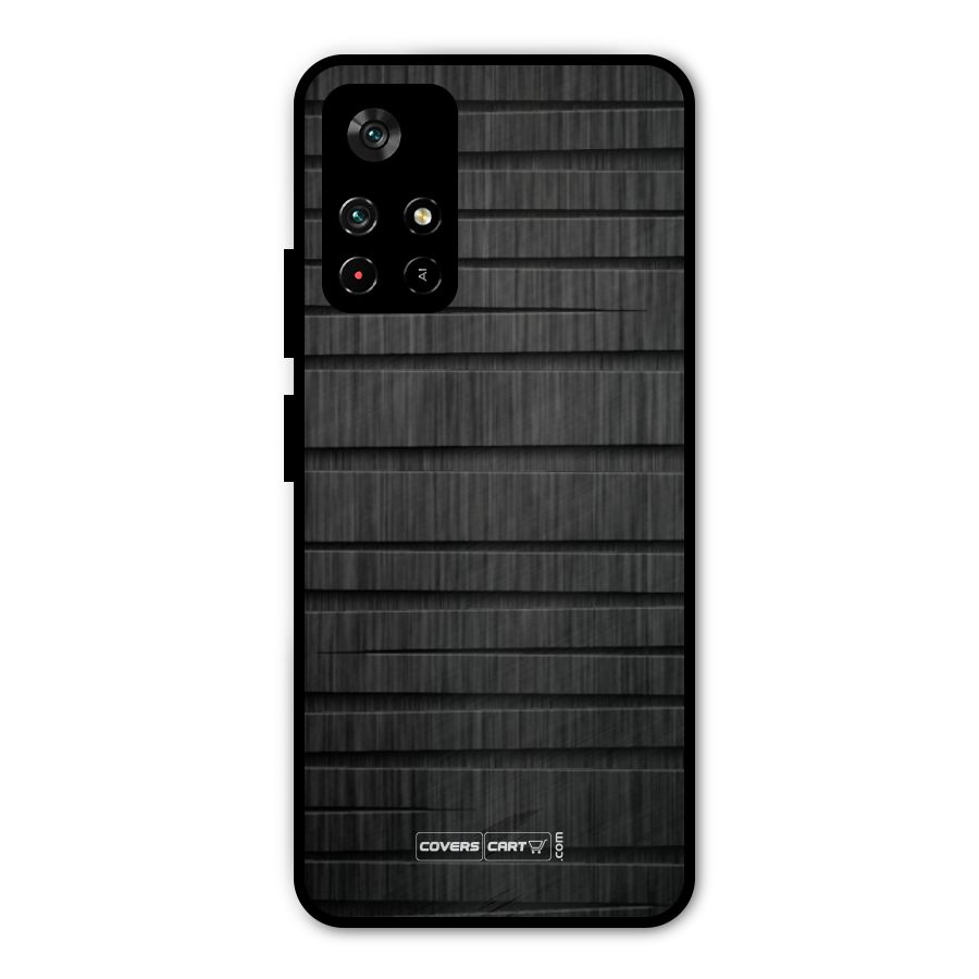 Black Abstract Metal Back Case for Poco M4 Pro 5G