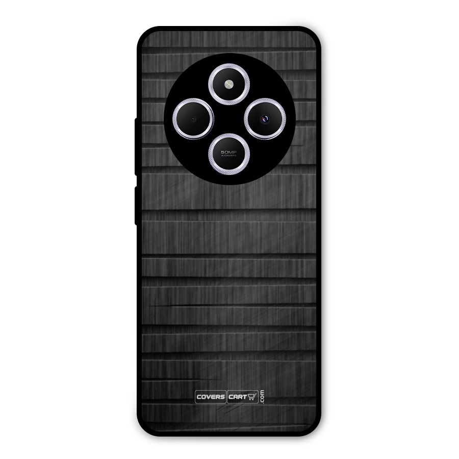 Black Abstract Metal Back Case for Poco M7
