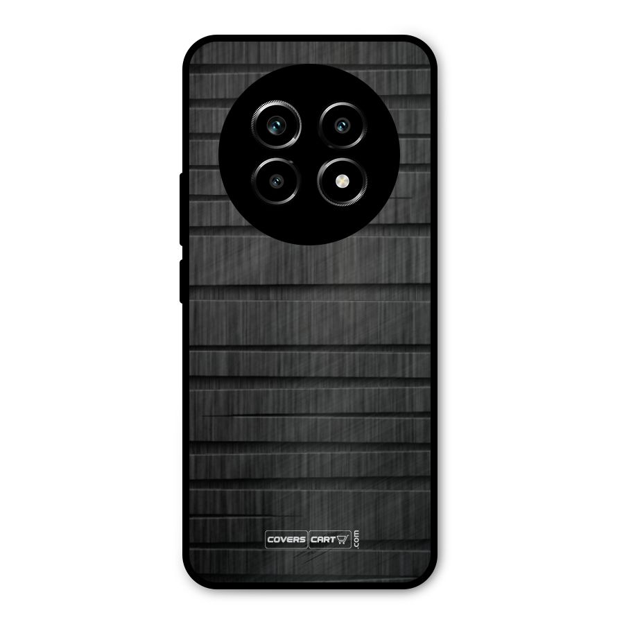 Black Abstract Metal Back Case for Realme 13 Pro